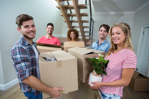 Cubic-yard pricing example for a house move in Bounds Green