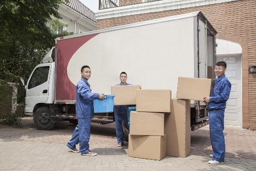 Local removals service in Boundsgreen with a moving van and packed boxes