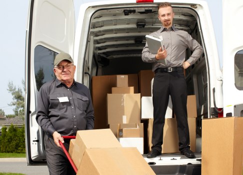 Commercial moving team planning a business relocation in Boundsgreen