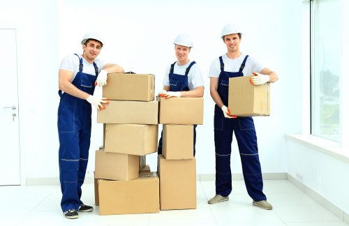 Man and van removals service in Boundsgreen on a residential street