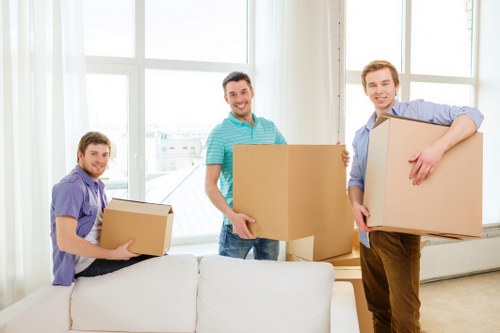 Van-based moving service handling office items in Bounds Green