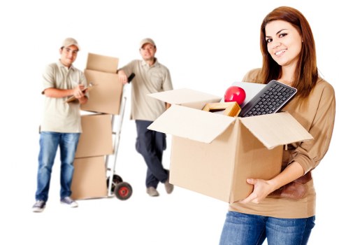 House removal team planning access and transport for a local move