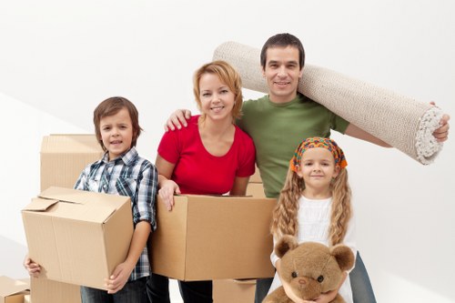 Removal team supporting a flat and office move in Boundsgreen