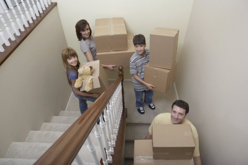 Local office movers coordinating access and loading for a Boundsgreen business move